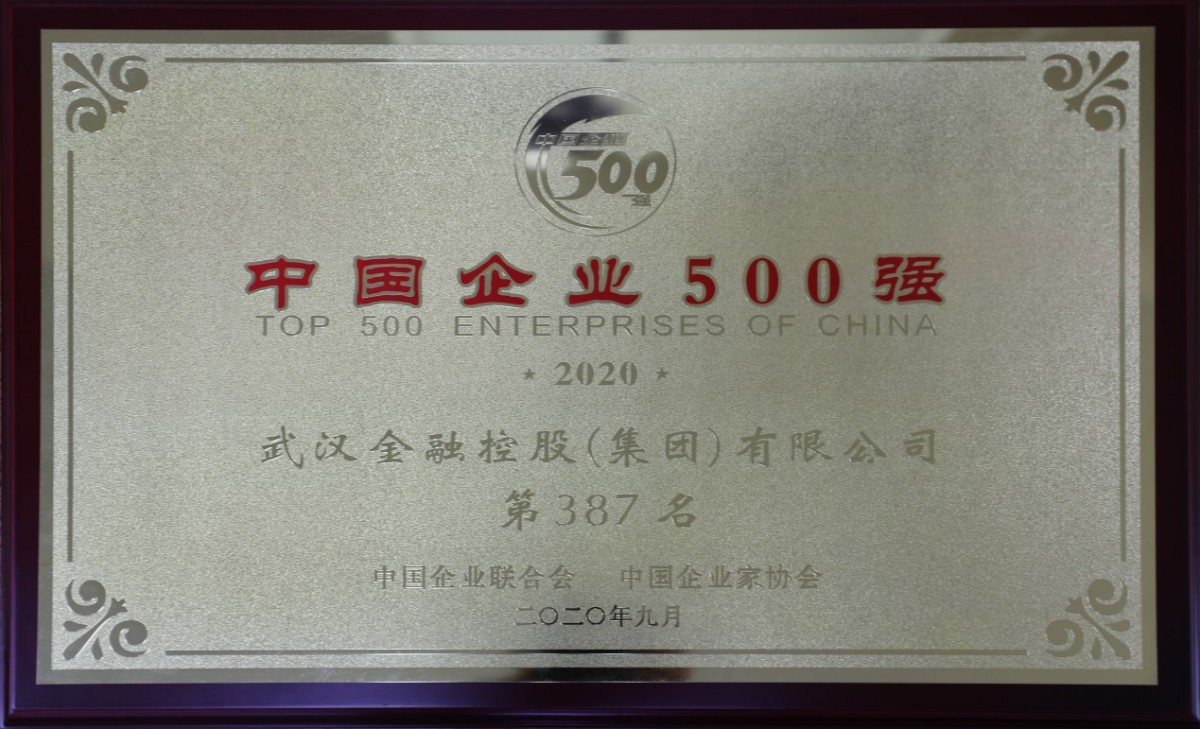 说明: E:\百度云同步盘\领导讲话\2020年社会责任报告\图片-2020集团社会责任报告\2020集团荣誉\2020年度中国企业500强.JPG